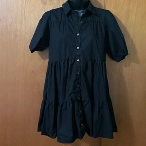 Black smock dress
